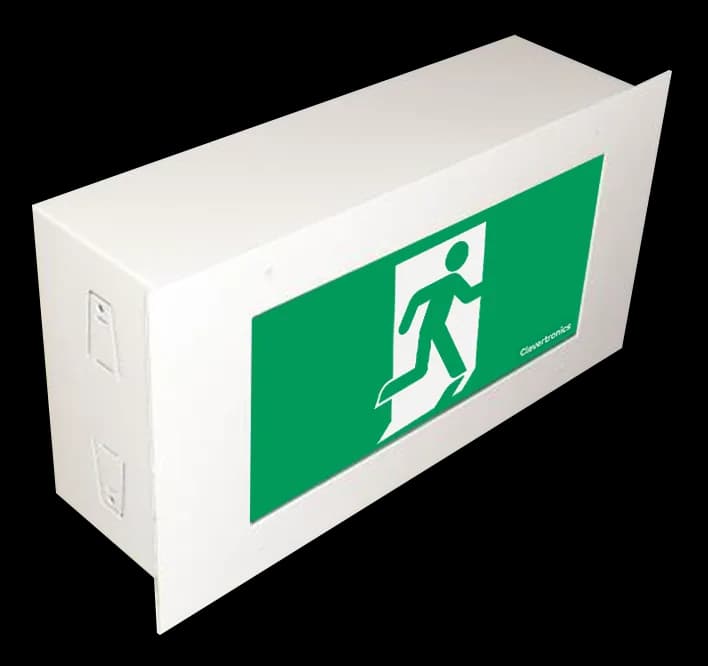 Weatherproof tamper-resistant exit sign