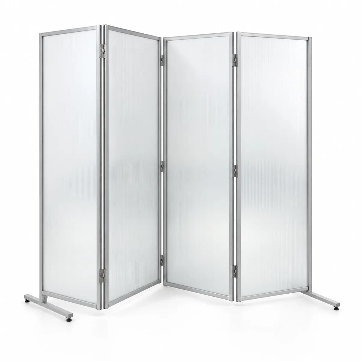 Folding acoustic room dividers